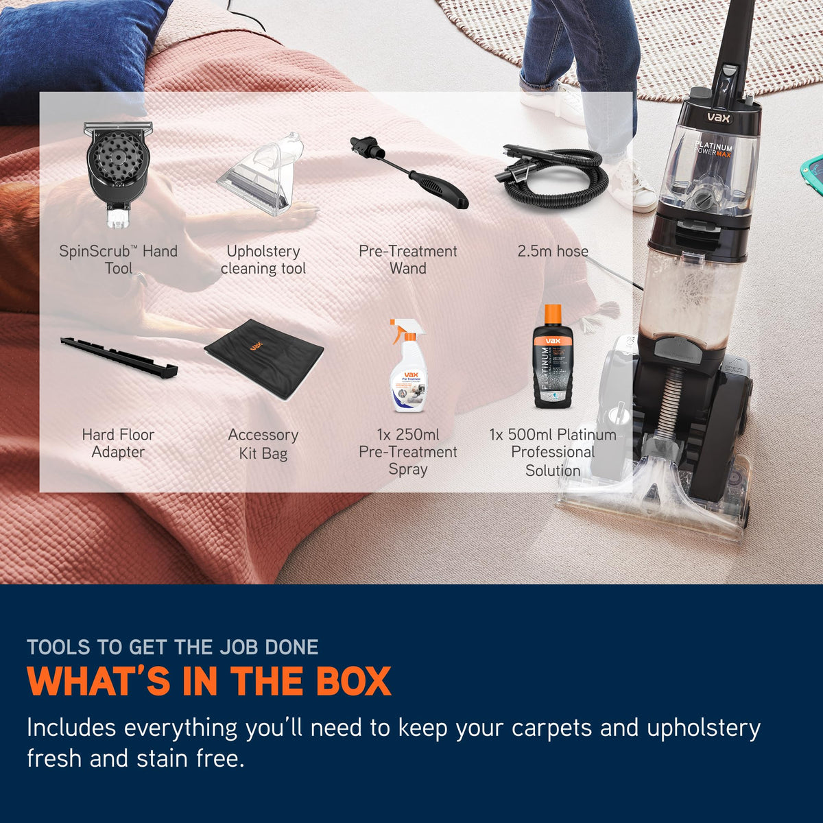 Vax Platinum Power Max Carpet Cleaner Machine, Rug, Upholstery, Car, Stair Upright Shampooer Washer