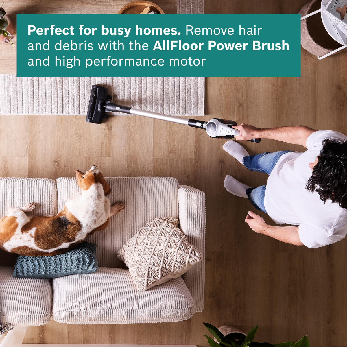 Bosch BCS612GB Unlimited 6 ProHome Cordless Stick Vacuum Cleaner, Ultra Lightweight Design