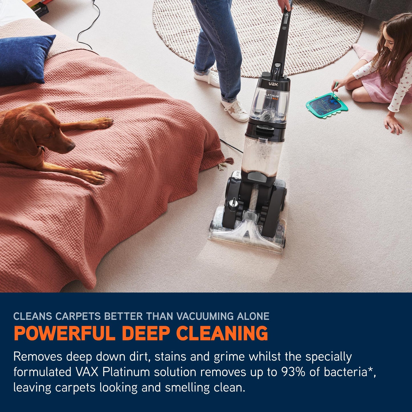 Vax Platinum Power Max Carpet Cleaner Machine, Rug, Upholstery, Car, Stair Upright Shampooer Washer